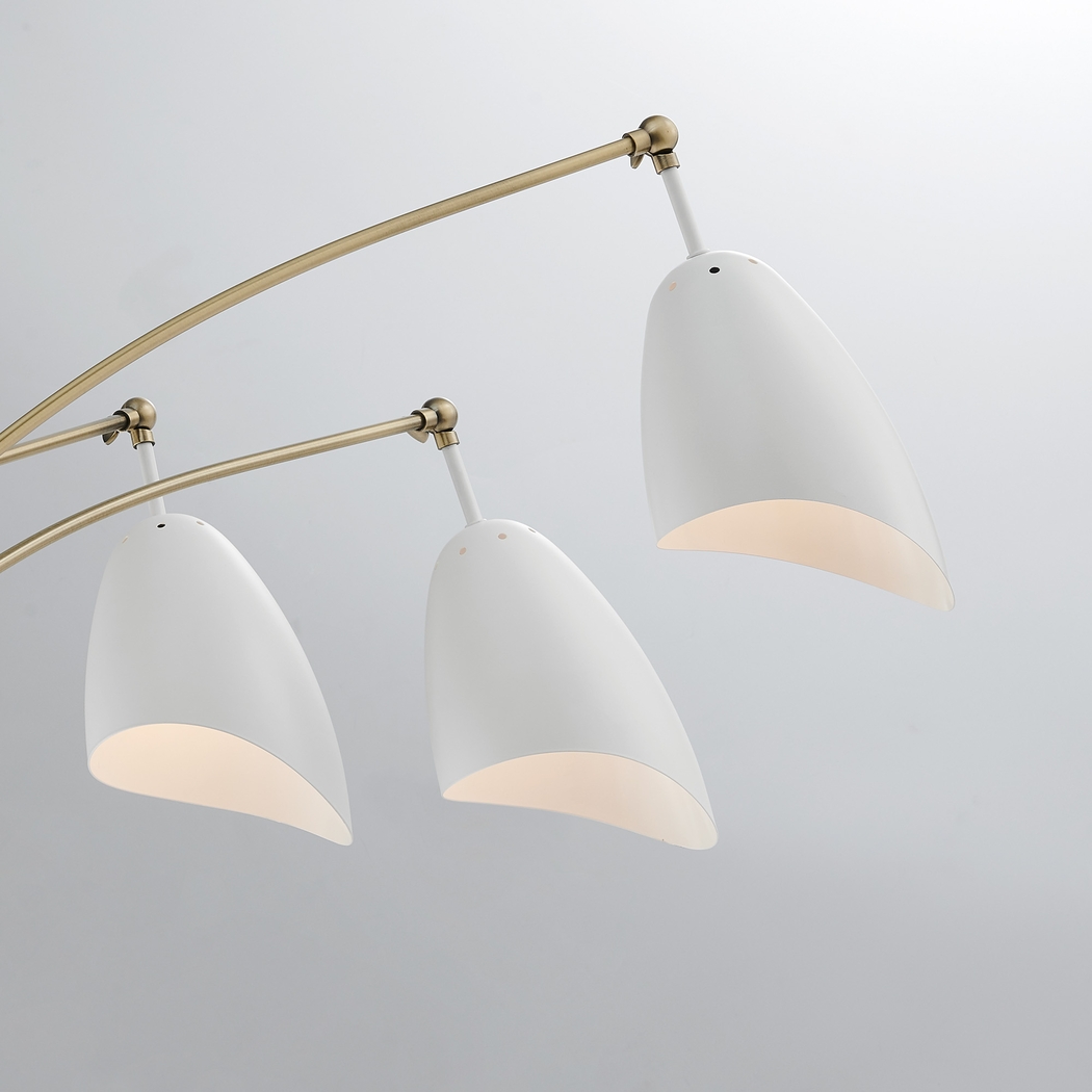 Possee Place White Floor Lamp - Thumbnail - Image 2