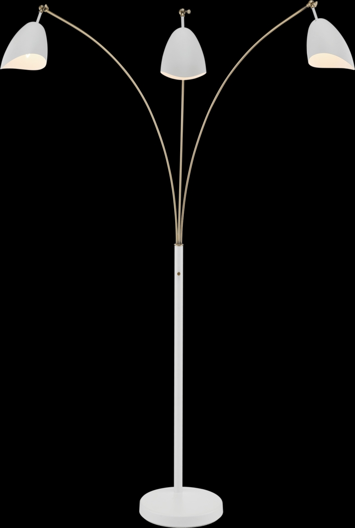 Possee Place White Floor Lamp - Thumbnail - Image 3