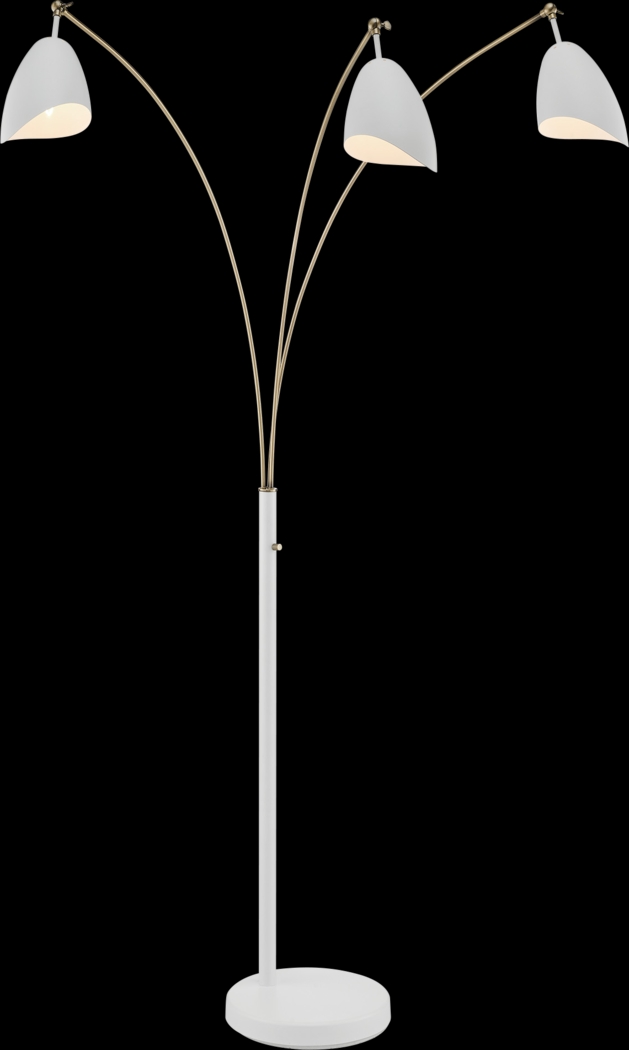 Possee Place White Floor Lamp - Thumbnail - Image 1