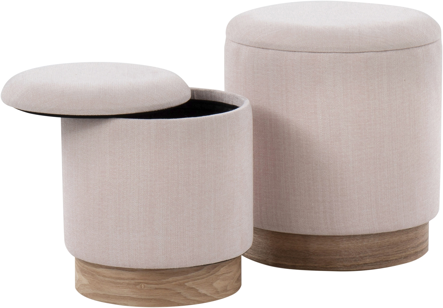 Poulnot Pink Ottoman, Set of 2 - Thumbnail - Image 4