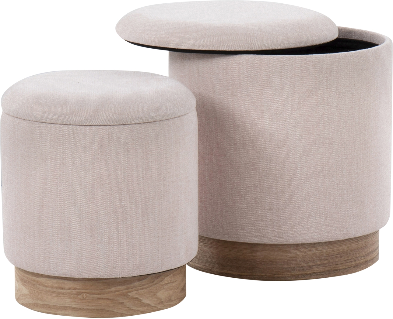 Poulnot Pink Ottoman, Set of 2 - Thumbnail - Image 5