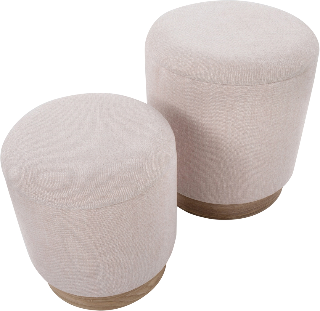 Poulnot Pink Ottoman, Set of 2 - Thumbnail - Image 7