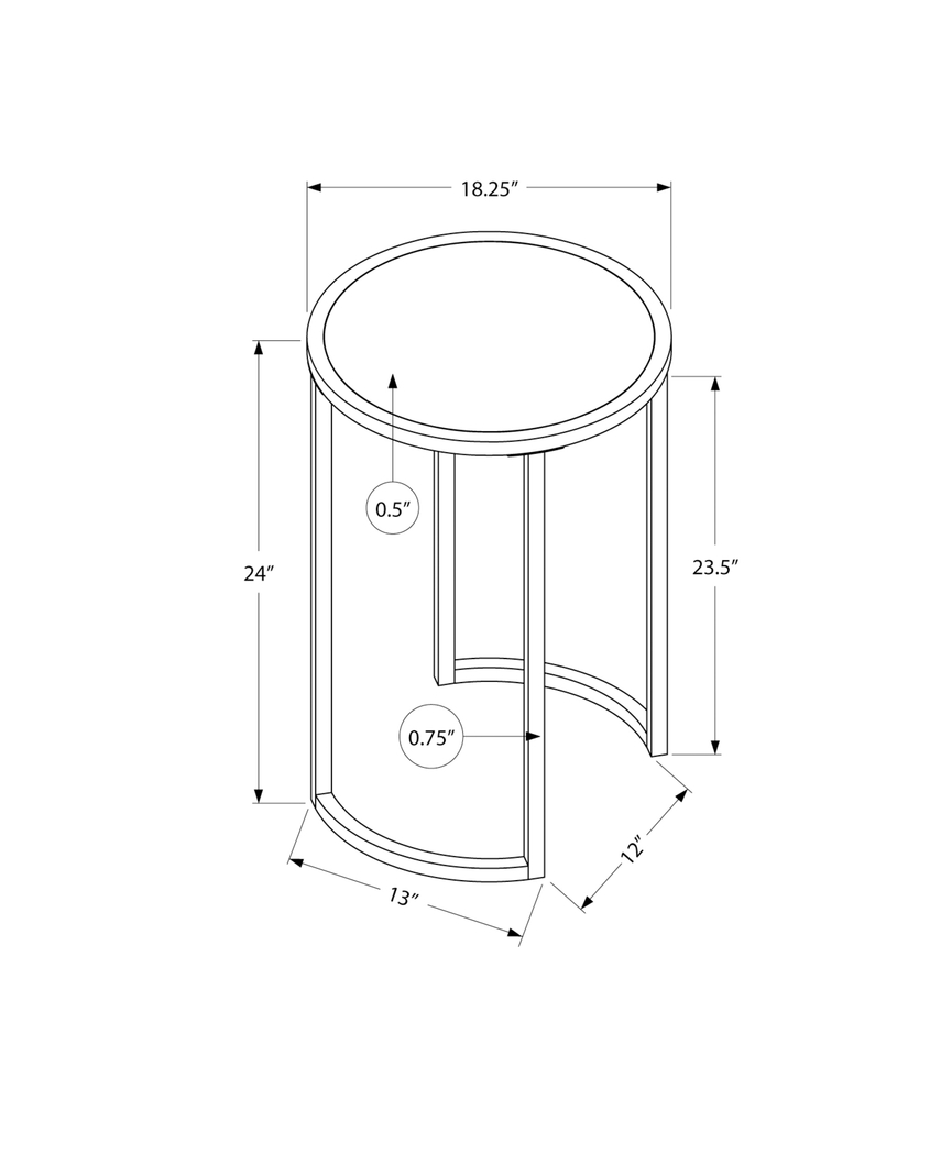 Powellpark White Accent Table - Thumbnail - Image 4