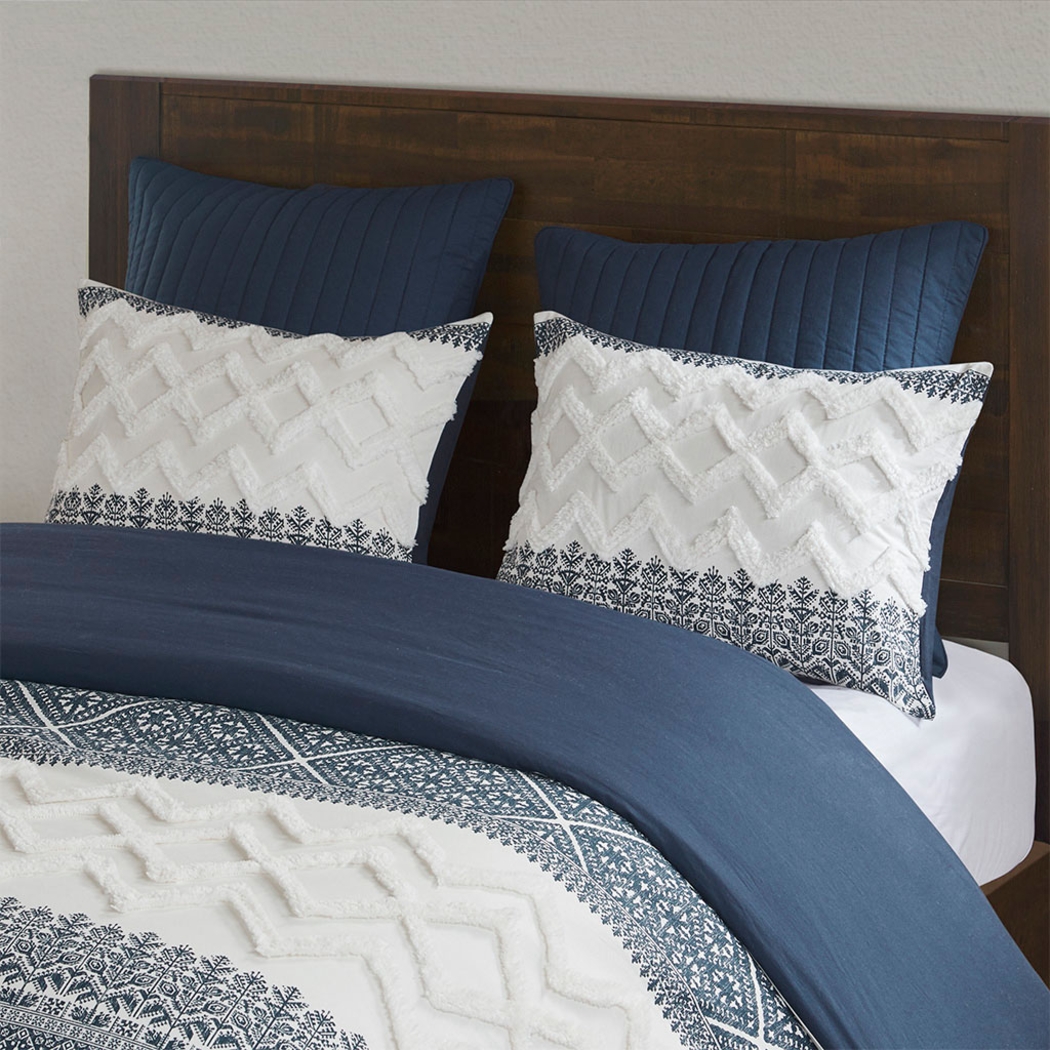 Poweshick Navy 3 Pc Full/Queen Comforter Set - Thumbnail - Image 12