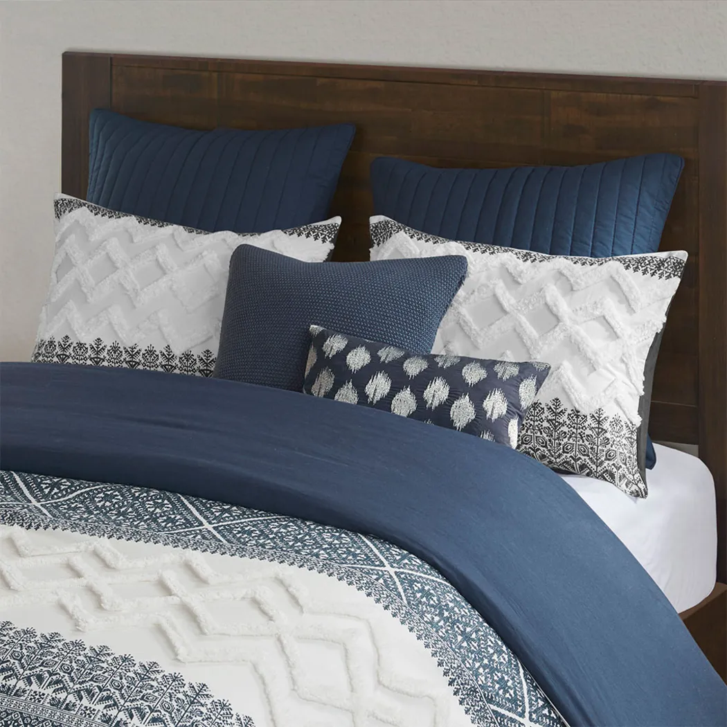 Poweshick Navy 3 Pc Full/Queen Duvet Set - Thumbnail - Image 11