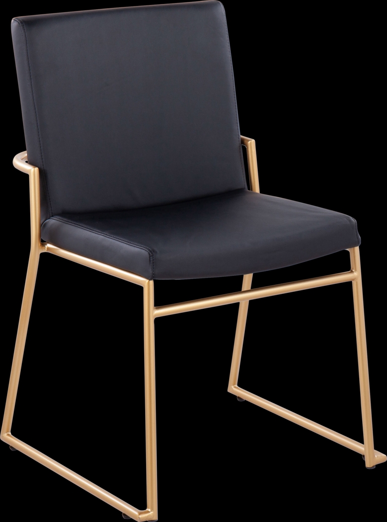 Powhatan I Black Dining Chair, Set of 2 - Thumbnail - Image 2