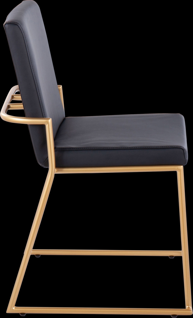 Powhatan I Black Dining Chair, Set of 2 - Thumbnail - Image 4