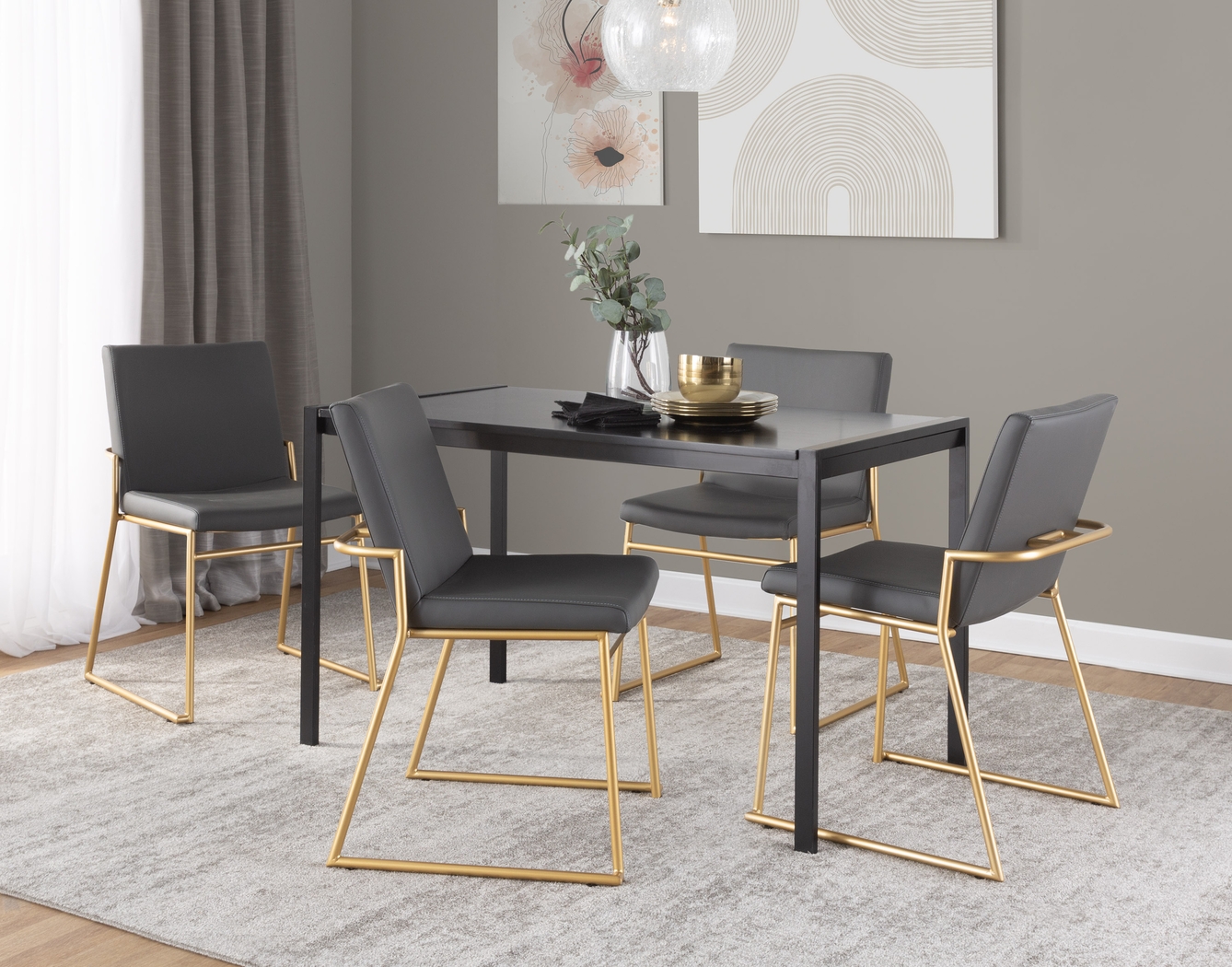 Powhatan I Gray Dining Chair, Set of 2 - Thumbnail - Image 3