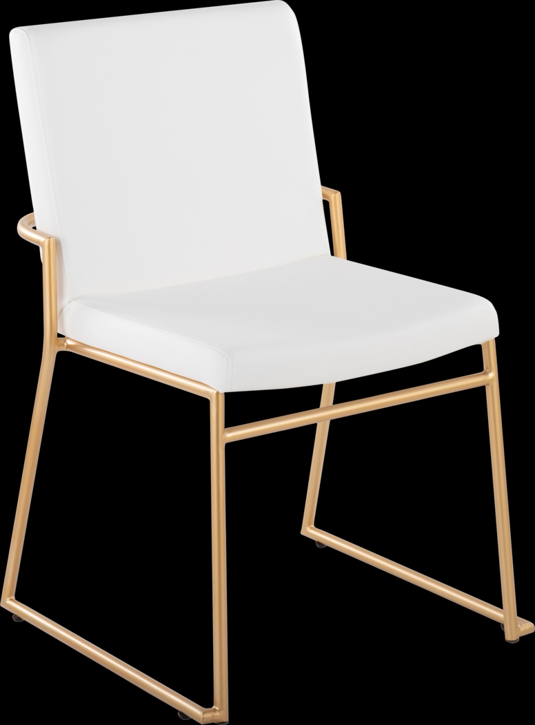 Powhatan I White Dining Chair, Set of 2 - Thumbnail - Image 2