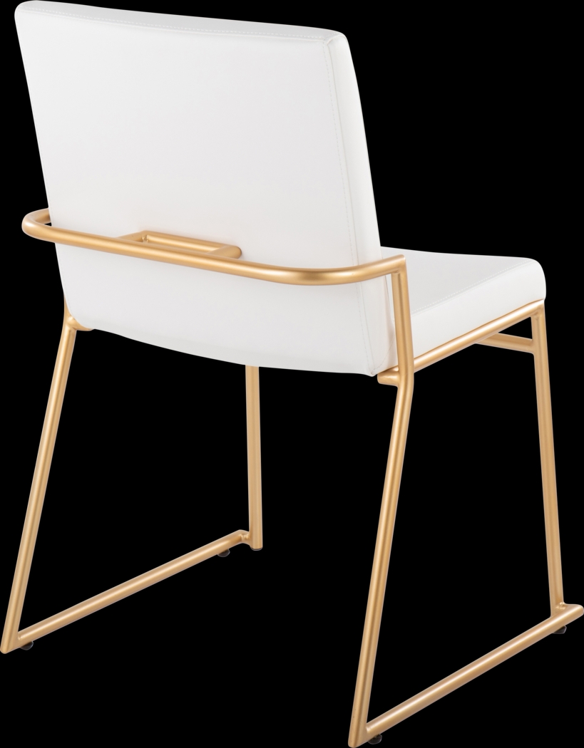 Powhatan I White Dining Chair, Set of 2 - Thumbnail - Image 4