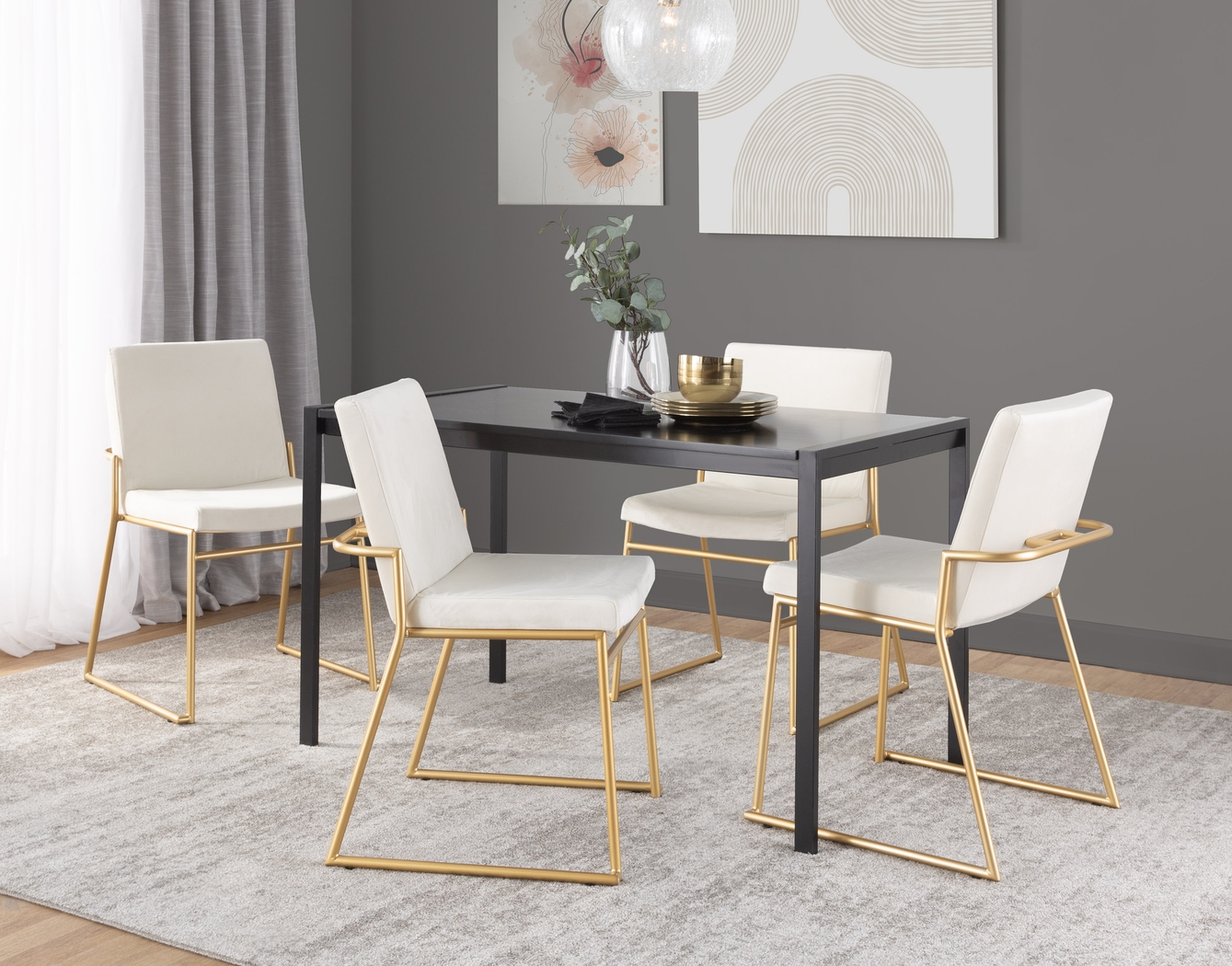 Powhatan II Cream Dining Chair, Set of 2 - Thumbnail - Image 3