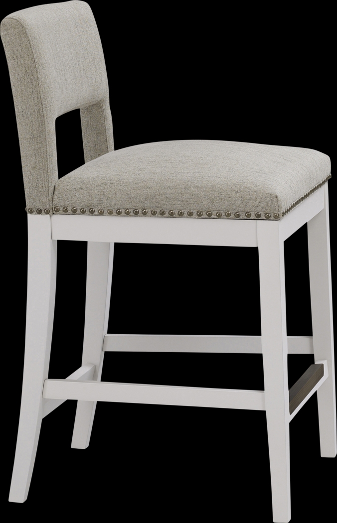 Praro Beige Counter Stool - Thumbnail - Image 2