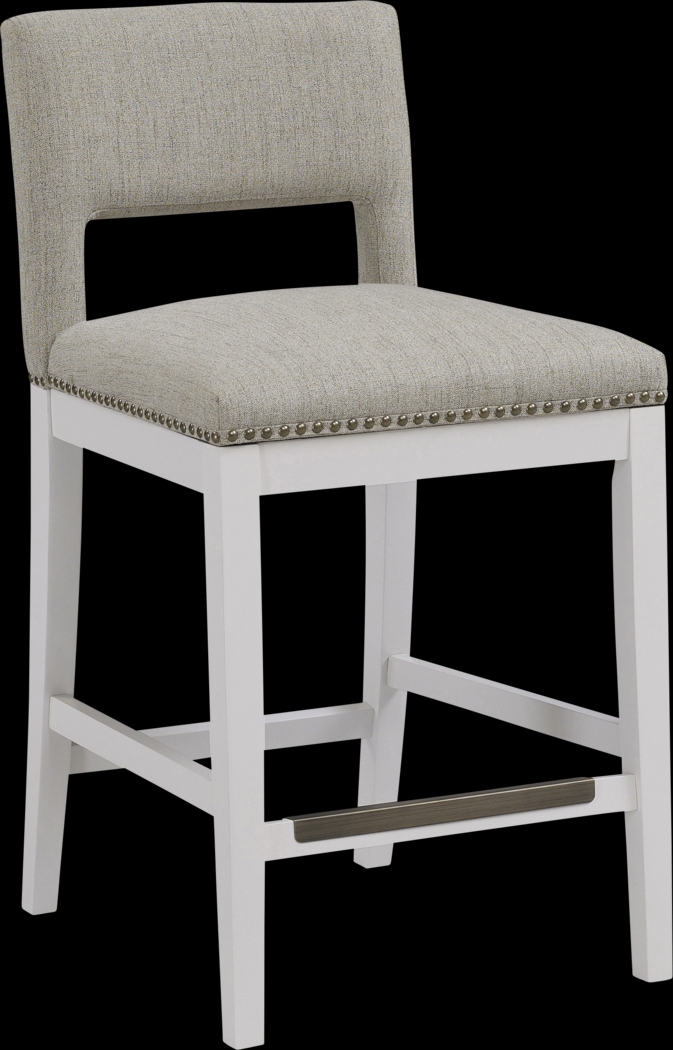 Praro Beige Counter Stool - Thumbnail - Image 1