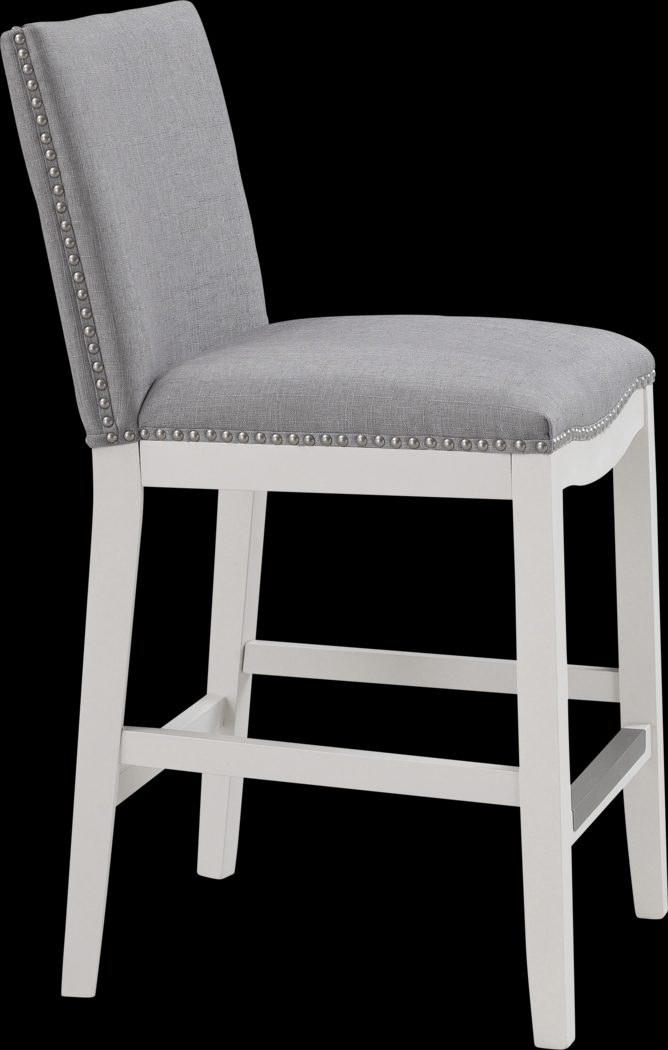 Kyna Light Gray Counter Stool - Thumbnail - Image 2