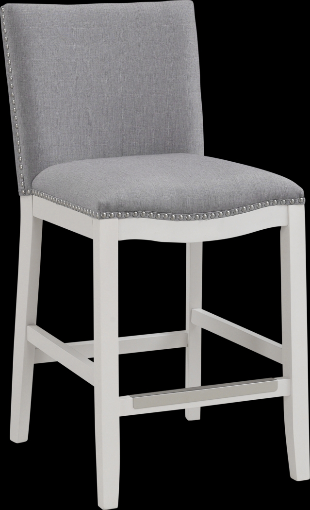 Kyna Light Gray Counter Stool - Thumbnail - Image 1