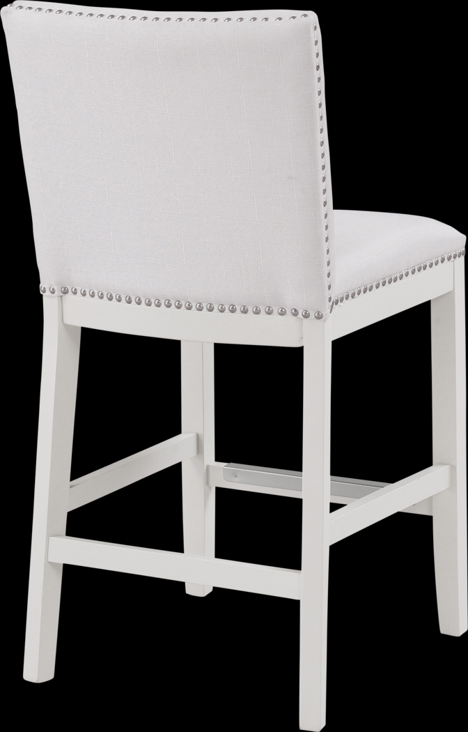 Kyna White Counter Stool - Thumbnail - Image 4