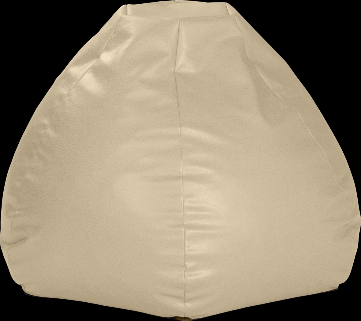 Prasia Beige Bean Bag Chair - Thumbnail - Image 1