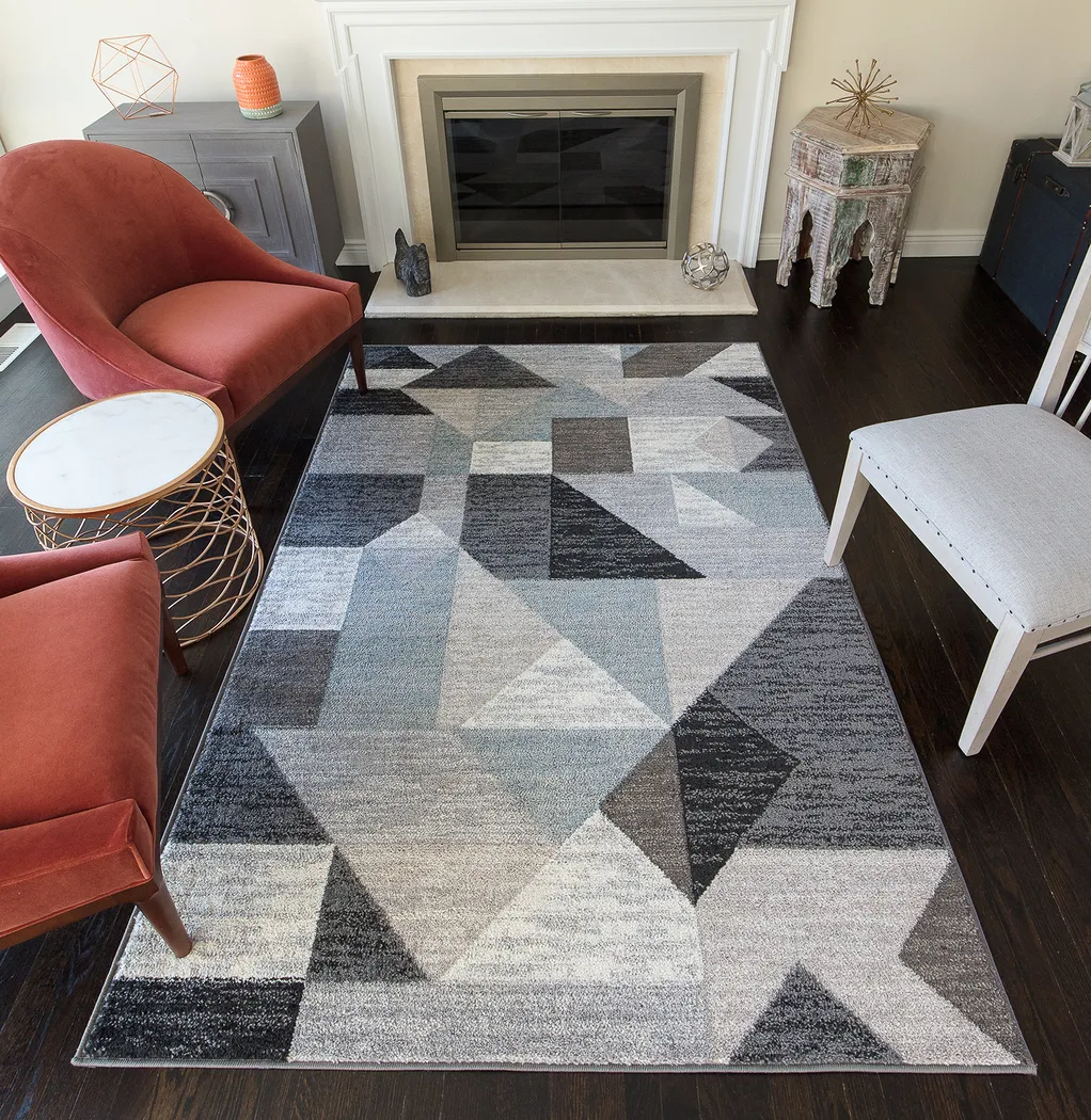 Praveera Blue 8' x 10' Rug - Thumbnail - Image 3