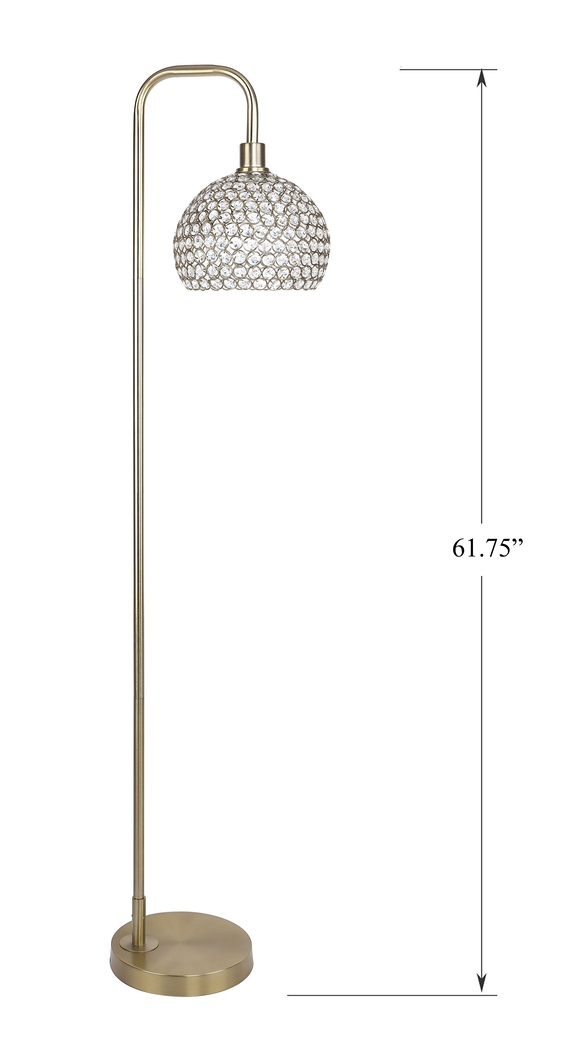 Preciados Way Gold Floor Lamp - Thumbnail - Image 4