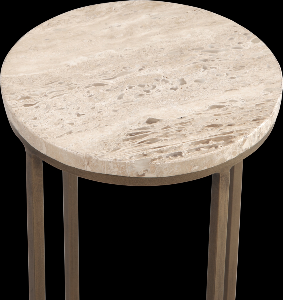 Preschern Brass Accent Table - Thumbnail - Image 2