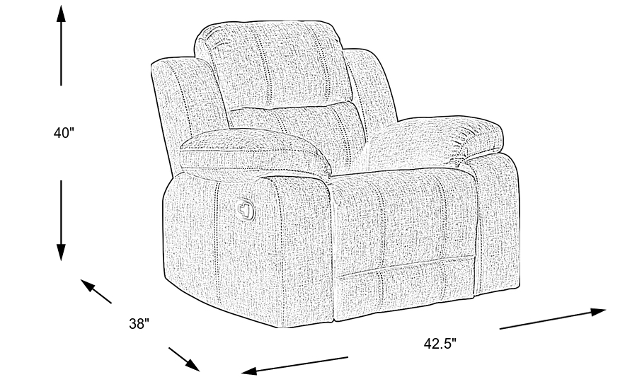 Dimension Image. Please refer to the Dimension Tab on this page for dimension details.