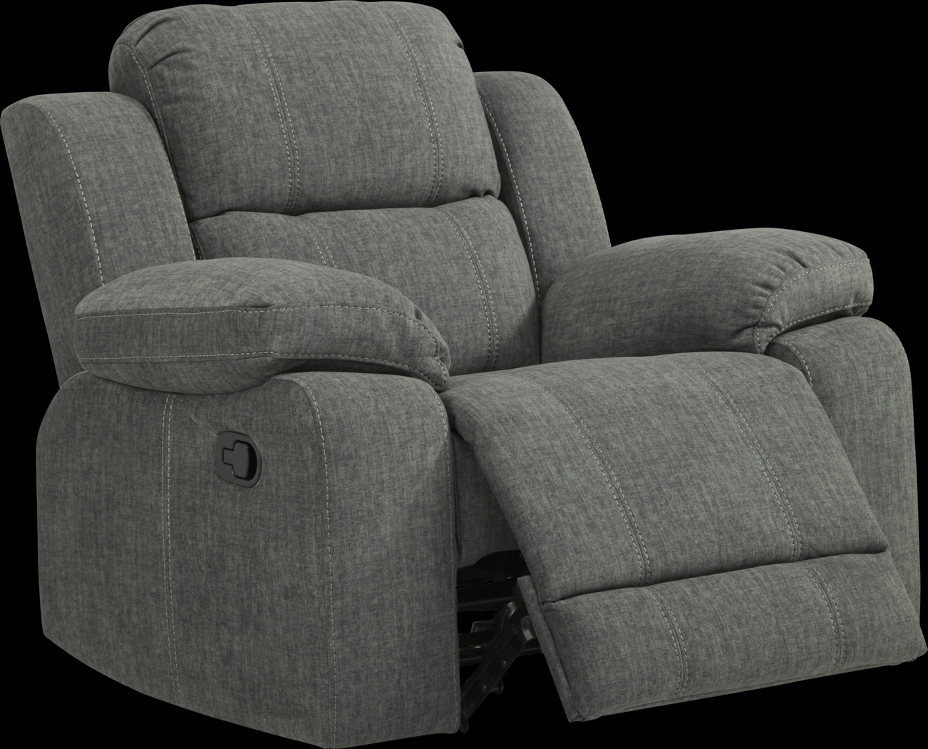 Prescott Point Gray Glider Recliner - Thumbnail - Image 1