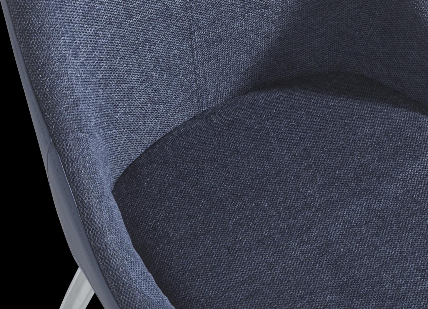 Pressley White 5 Pc Dining Room with Blue Chairs - Thumbnail - Image 7