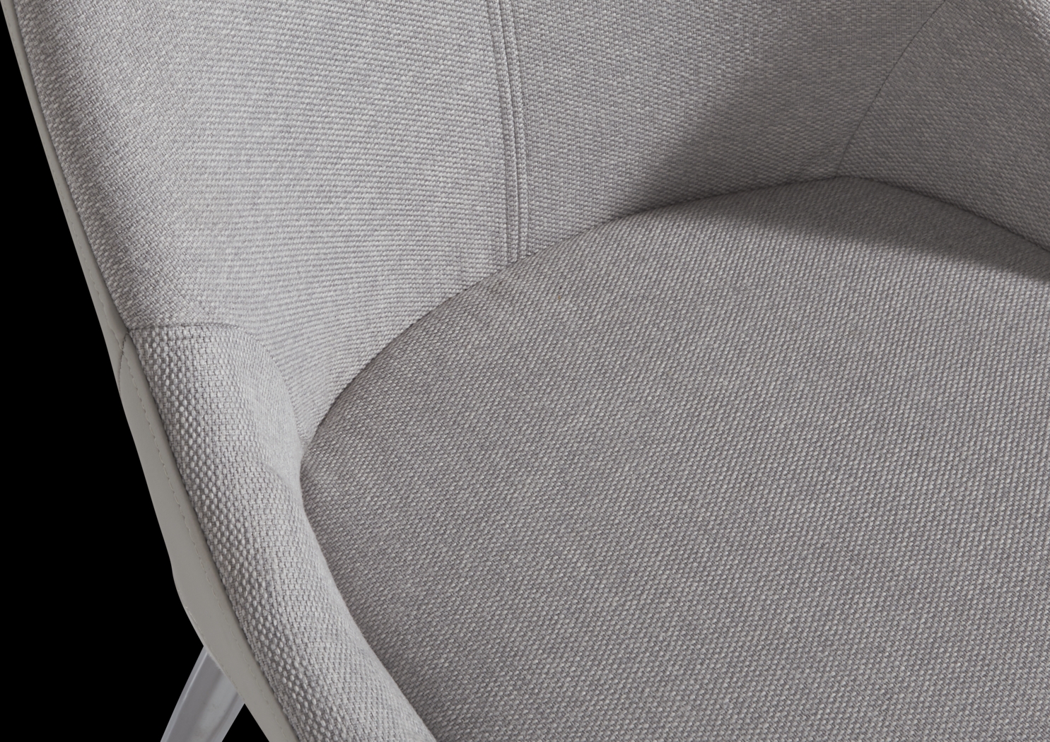 Pressley White 5 Pc Dining Room with Light Gray Chairs - Thumbnail - Image 7