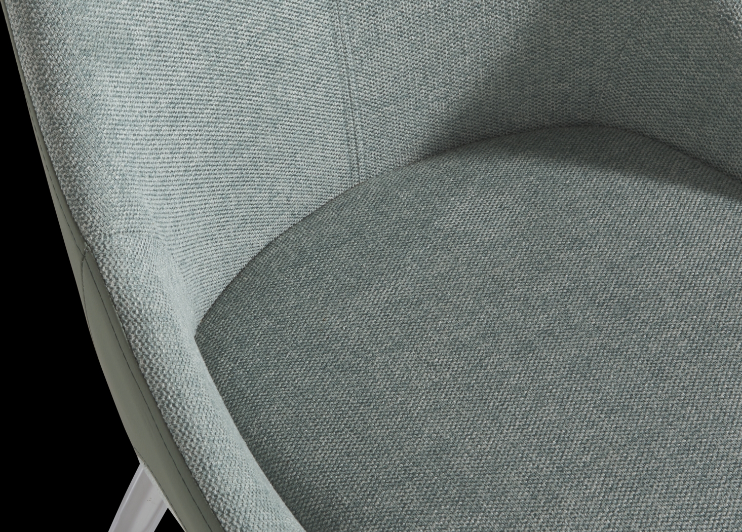 Pressley White 5 Pc Dining Room with Green Chairs - Thumbnail - Image 7