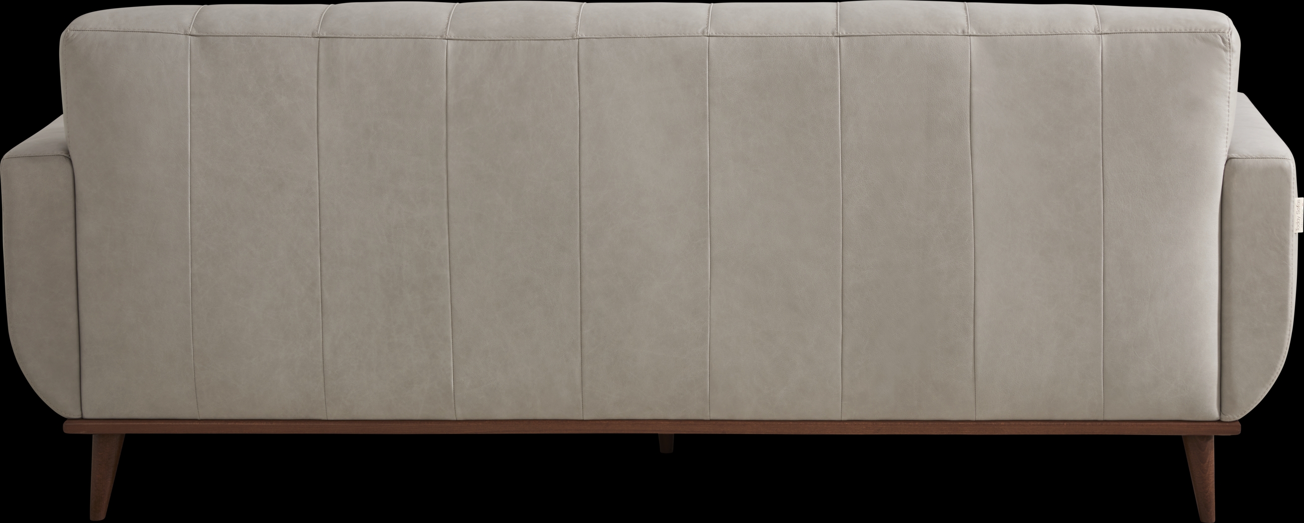 Pressly Place Light Gray Leather 3 Pc Living Room - Thumbnail - Image 3