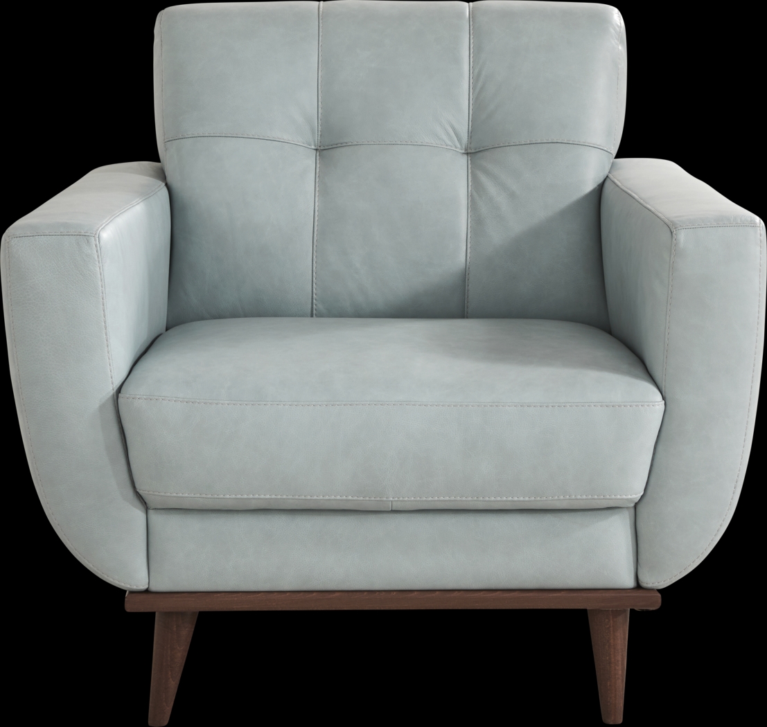 Pressly Place Sky Leather 9 Pc Living Room - Thumbnail - Image 7