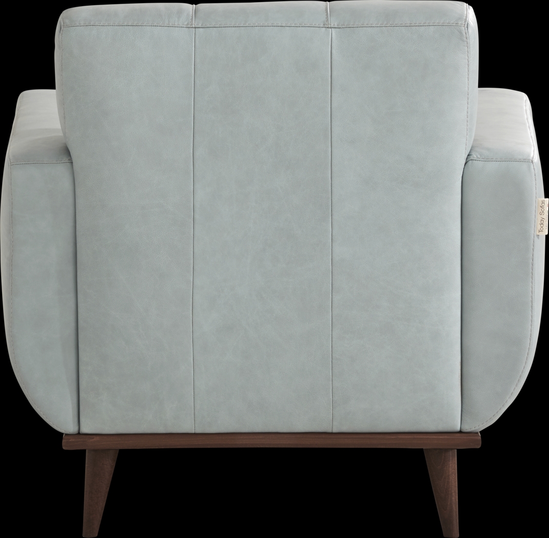 Pressly Place Sky Leather 9 Pc Living Room - Thumbnail - Image 8