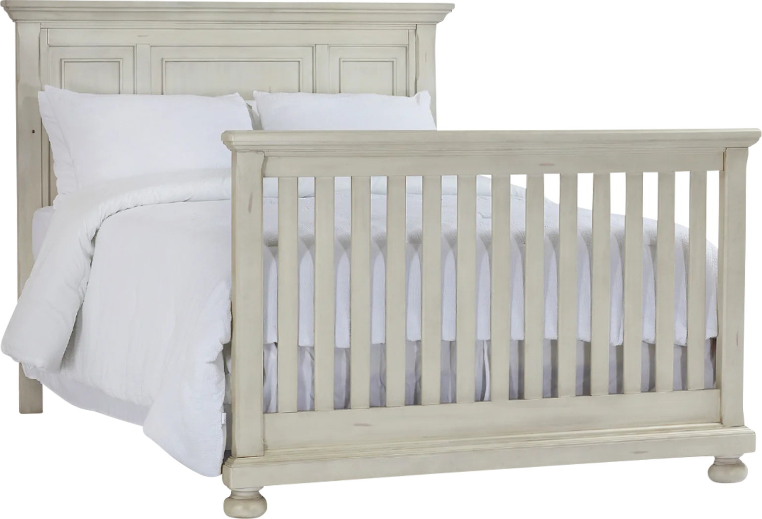 Baby Cache Prestcott Antique White 6 Pc Nursery with Toddler & Conversion Rails - Thumbnail - Image 6