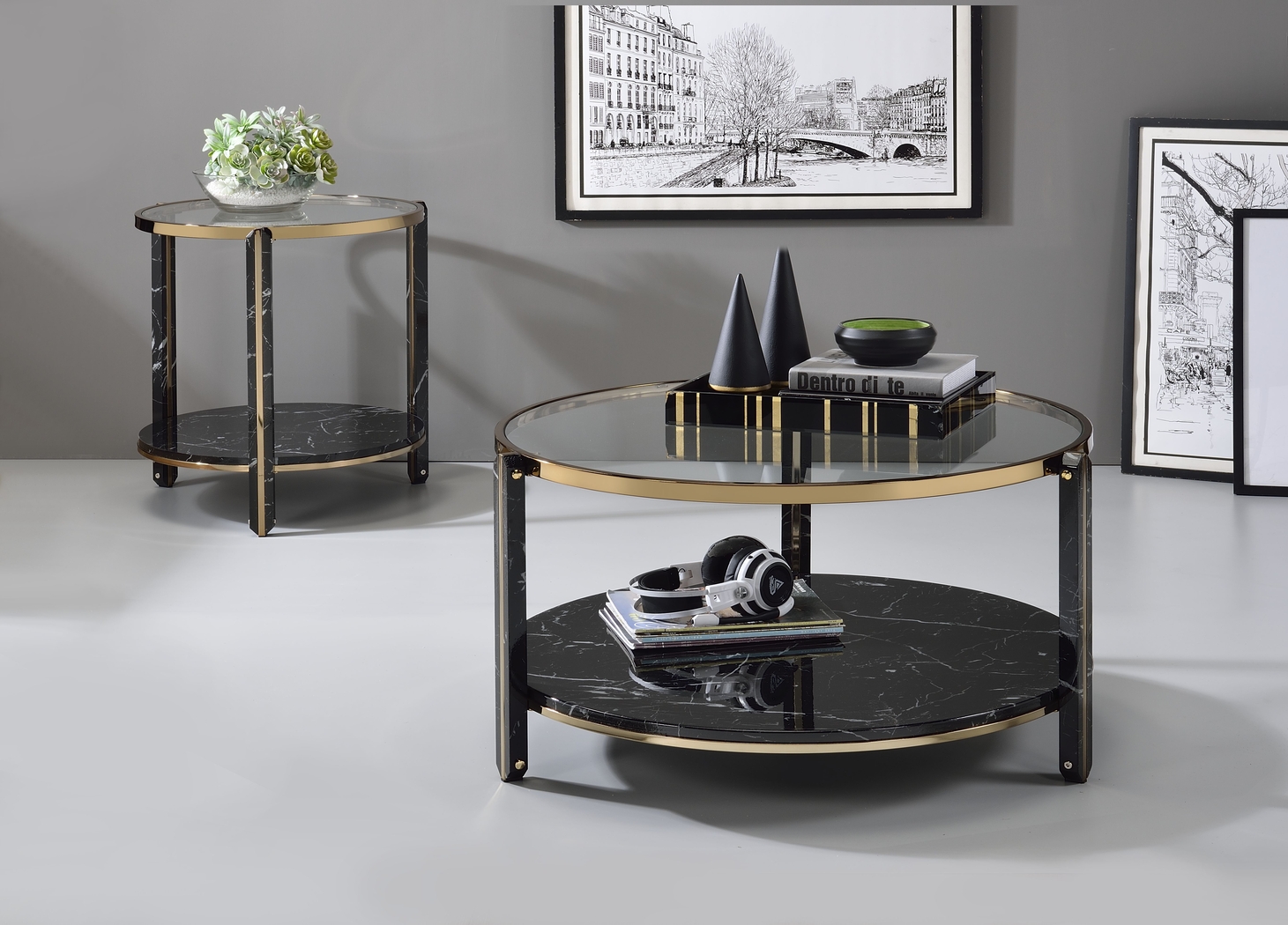 Prestenback Black Cocktail Table - Thumbnail - Image 2