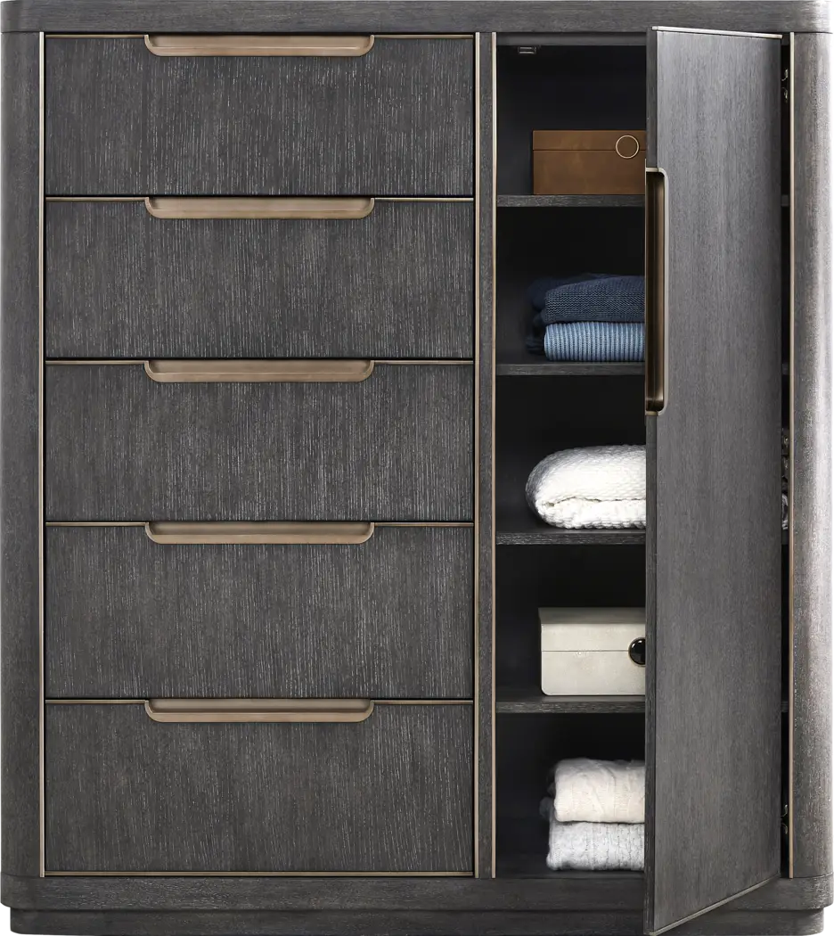 Preston Heights Gray Door Chest - Thumbnail - Image 2