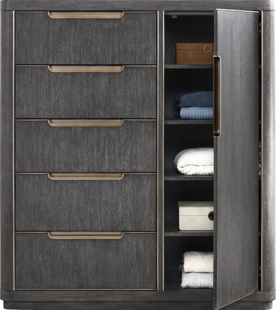 Preston Heights Gray Door Chest - Thumbnail - Image 2