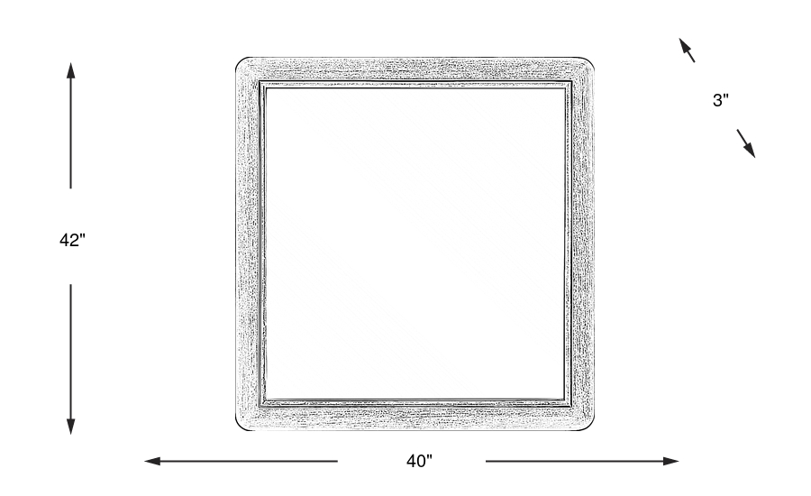 Dimension Image. Please refer to the Dimension Tab on this page for dimension details.