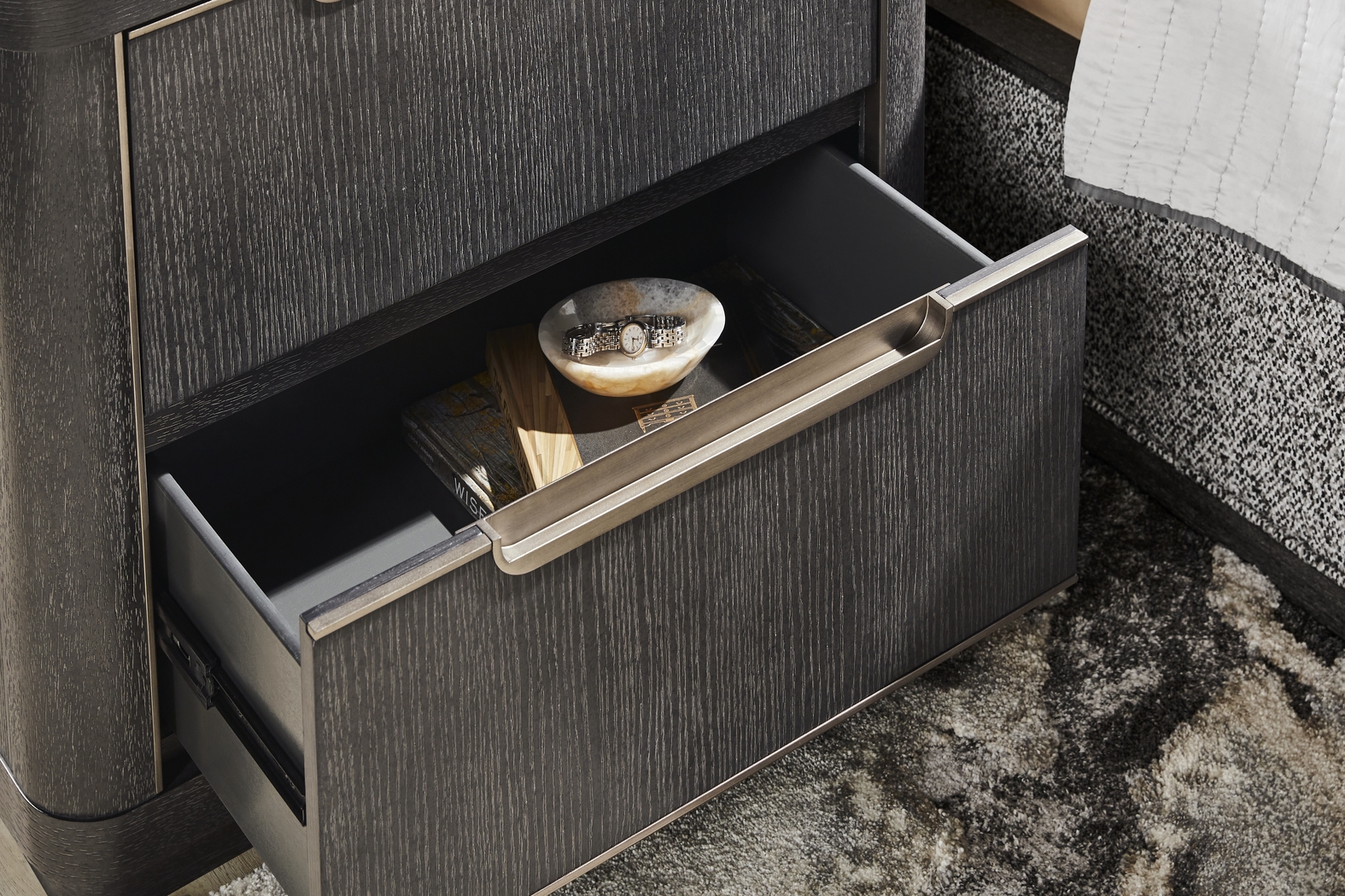 Preston Heights Gray Nightstand - Thumbnail - Image 4