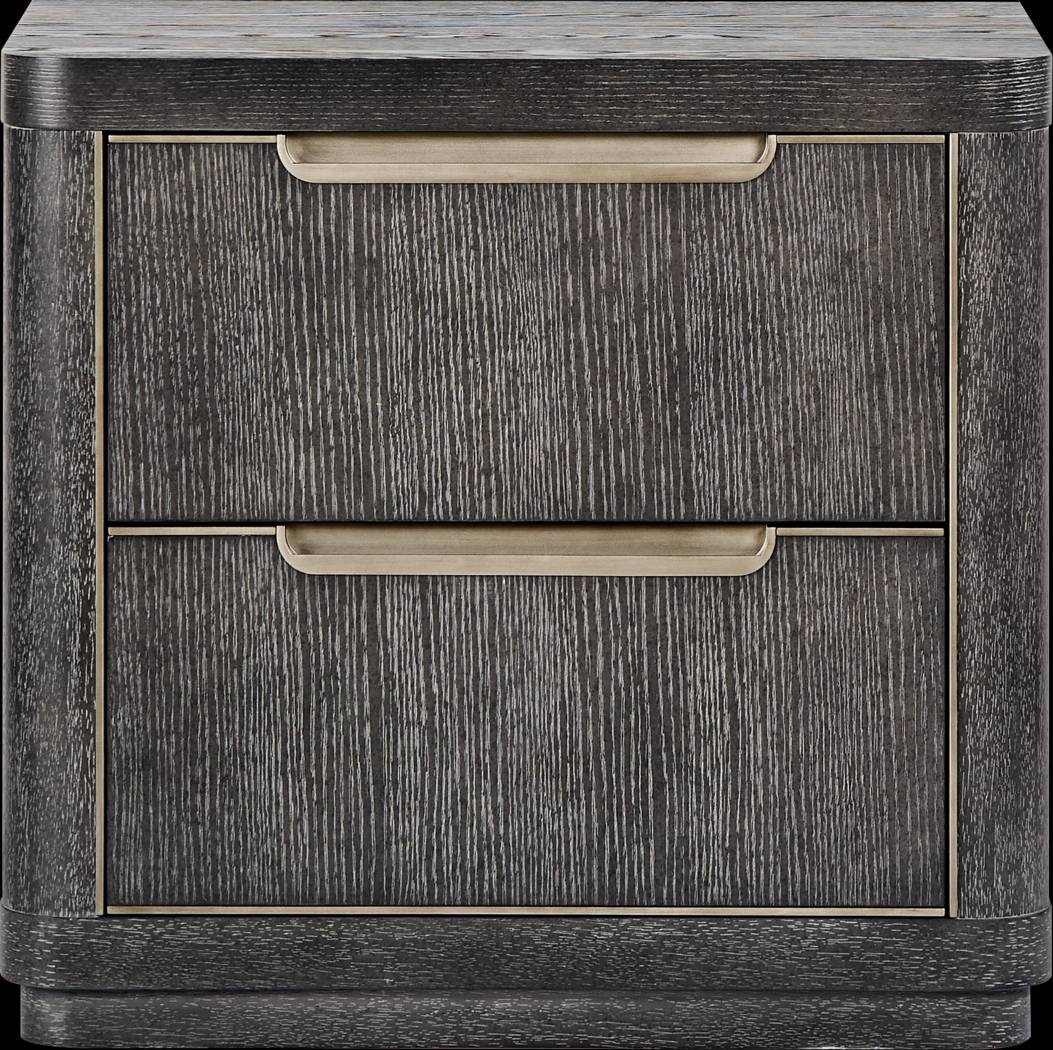 Preston Heights Gray Nightstand - Thumbnail - Image 1