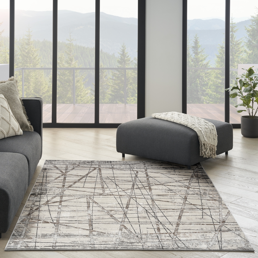 Preswaki Gray 7'10 x 9'10 Rug - Thumbnail - Image 2