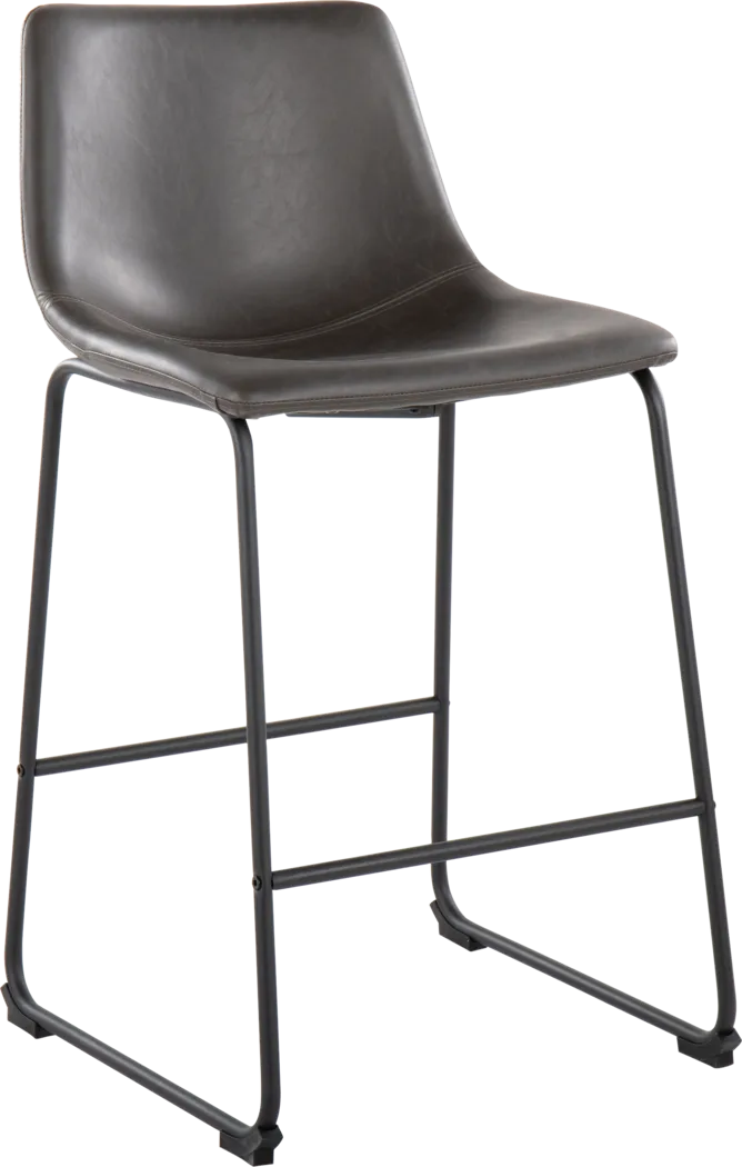 Pridemore II Gray Counter Height Stool, Set of 2 - Thumbnail - Image 2