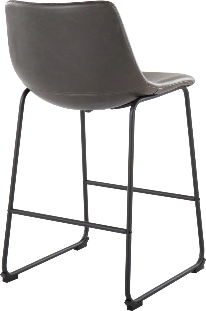 Pridemore II Gray Counter Height Stool, Set of 2 - Thumbnail - Image 5