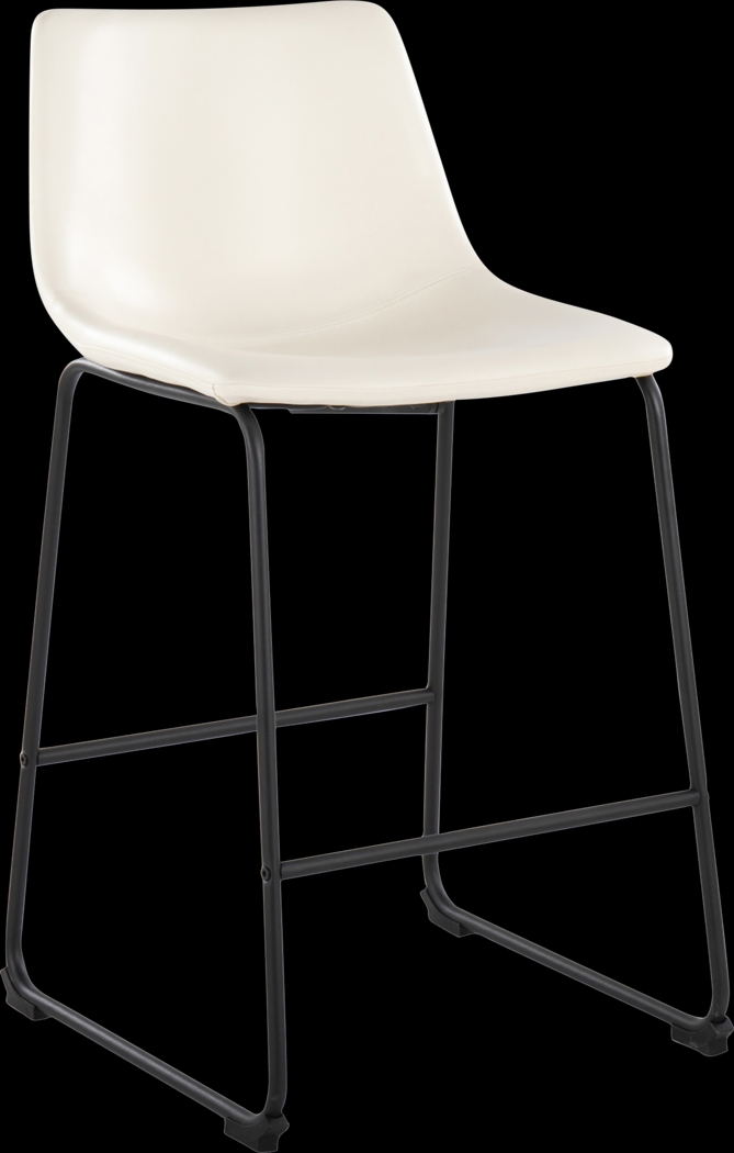 Pridemore II White Counter Height Stool, Set of 2 - Thumbnail - Image 2