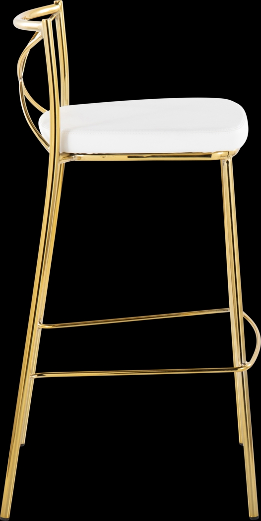 Prienwood White Barstool, Set of 2 - Thumbnail - Image 5