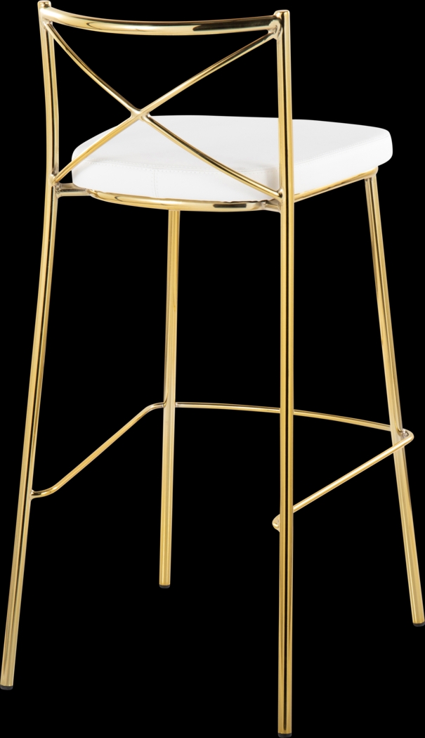 Prienwood White Barstool, Set of 2 - Thumbnail - Image 6