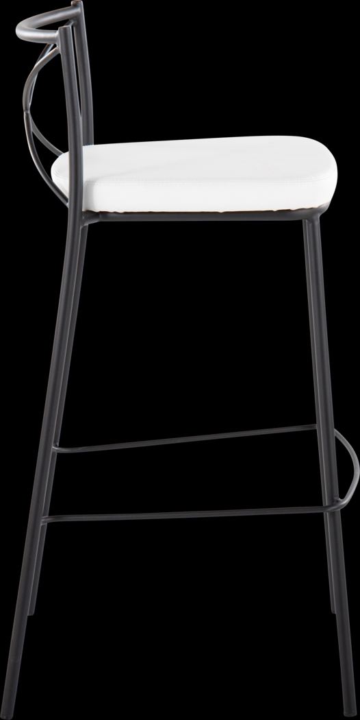 Prienwood White Barstool, Set of 2 - Thumbnail - Image 5