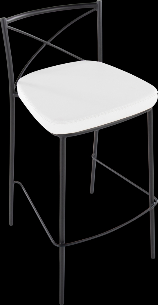 Prienwood White Barstool, Set of 2 - Thumbnail - Image 9