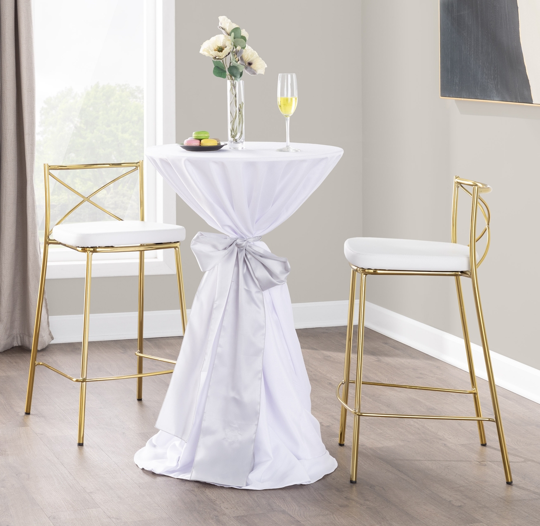 Prienwood White Counter Height Stool, Set of 2 - Thumbnail - Image 2