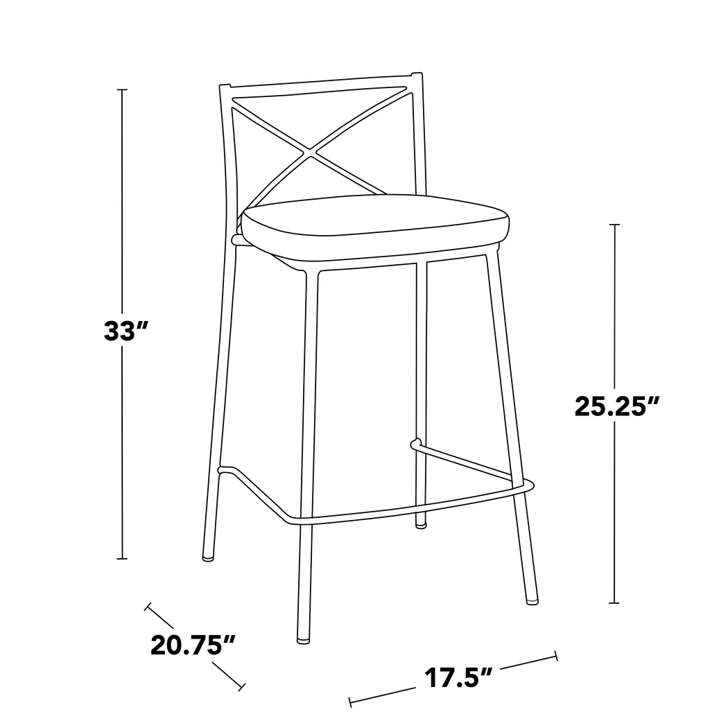 Prienwood White Counter Height Stool, Set of 2 - Thumbnail - Image 15