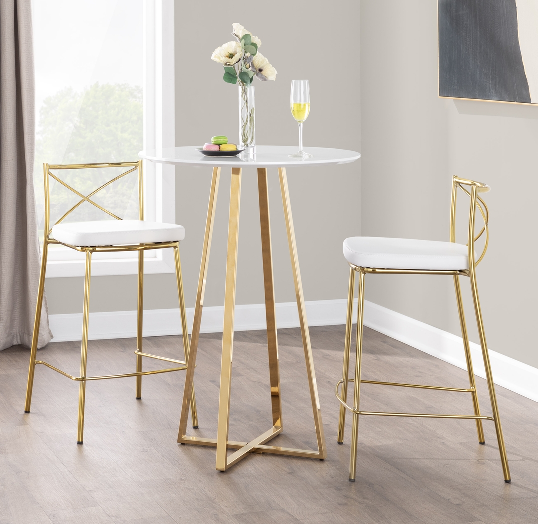 Prienwood White Counter Height Stool, Set of 2 - Thumbnail - Image 4